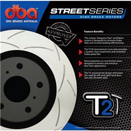 DBA Discs Street Series T2 Slotted - Front MAZDA 2 1.25L 2003-2008