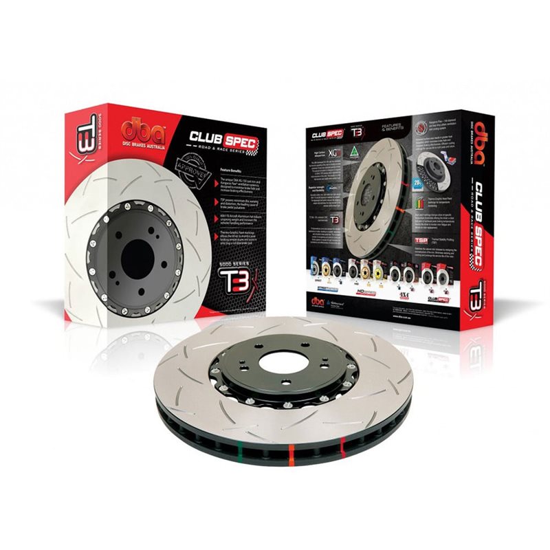 DBA Discs 4000 Series T3 Slotted - Front MAZDA 6 2.3L Turbo MPS 2005-2008