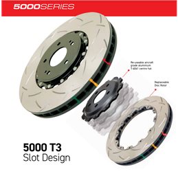 DBA Discs 5000 Series T3 Slotted Alumalite Hat - Front SUBARU Impreza 2.0L Turbo 98-2002