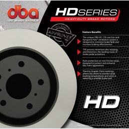 Disques DBA 4000 Series Type Origine Rainuré - Arrière NISSAN Skyline (R32) 2.0L Turbo GTS-T 89-94