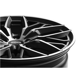 Momo Spider 20x8.5" 5x112 ET35, Flat Black, Machined Spokes