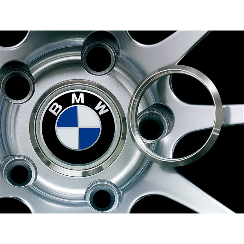 Anneau Adaptateur Cache Central Advan 73mm BMW - Alumite d'Argent