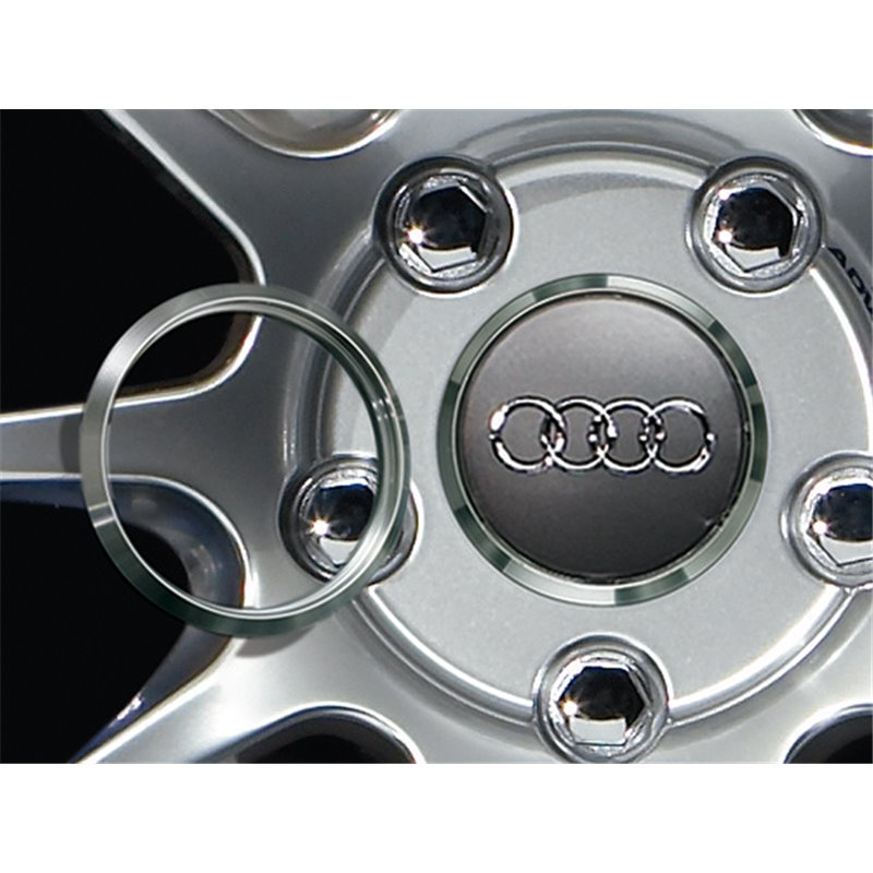 Advan 63mm Audi Centercap Adapter Ring - Silver Alumite