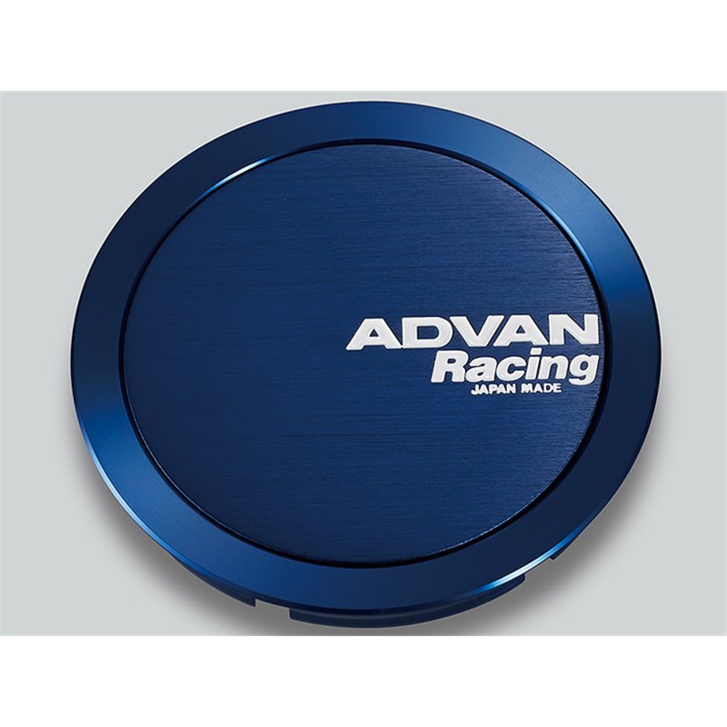 Cache Central Complètement Plat Advan 63mm - Bleu Anodisé