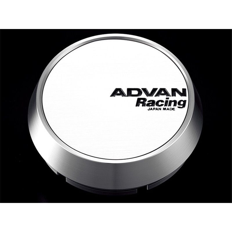 Cache Central Milieu Advan 63mm - Blanc/Alumite d'Argent