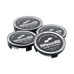 Cache Central fifteen52 Super Touring (Chicane/Podium) Noir/Chrome - Set de 4