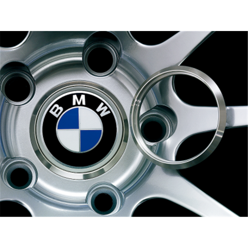 Anneau Adaptateur Cache Central Advan 73mm BMW - Alumite d'Argent