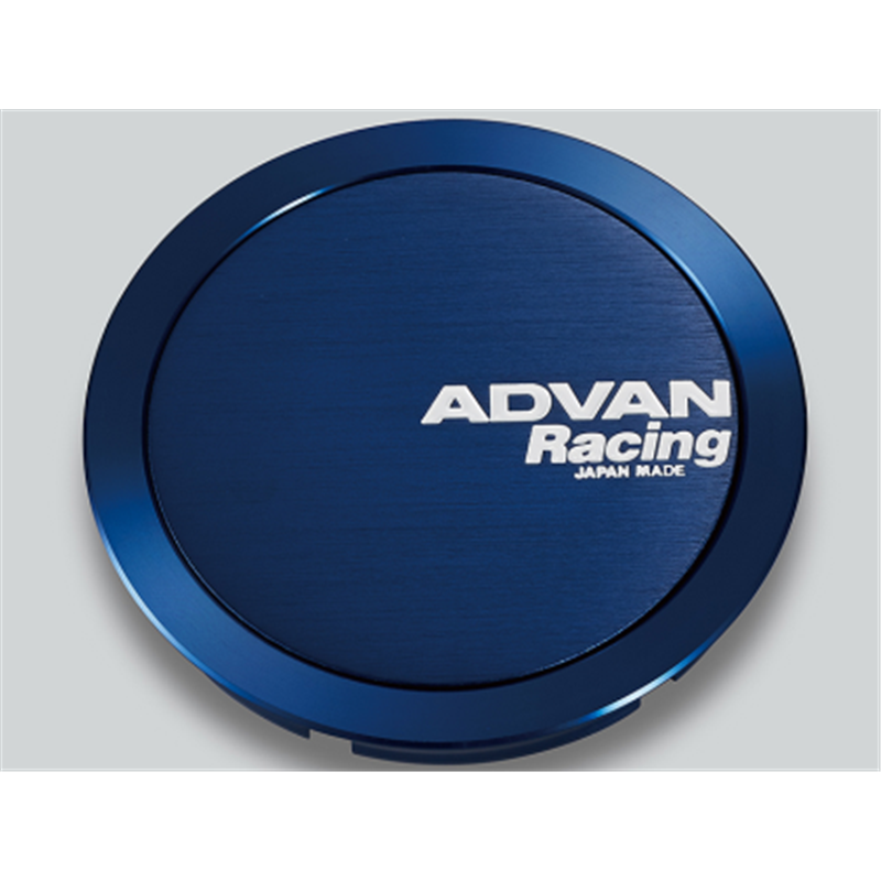 Cache Central Plat Advan 73mm - Bleu Anodisé