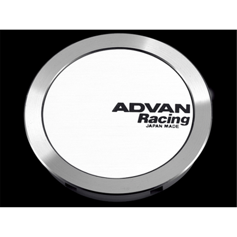 Cache Central Plat Advan 63mm - Blanc/Alumite d'Argent