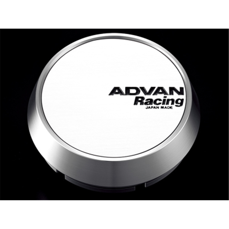 Cache Central Milieu Advan 63mm - Blanc/Alumite d'Argent