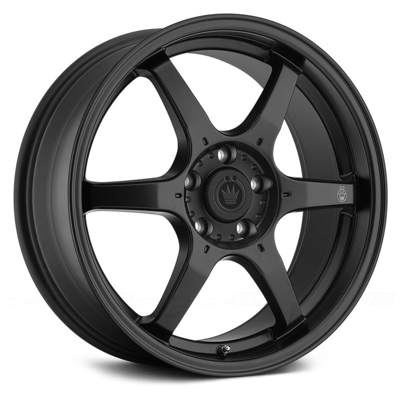Konig Backbone 17x7.5 5x100 ET45 Matte Black Milling Logo on Spoke