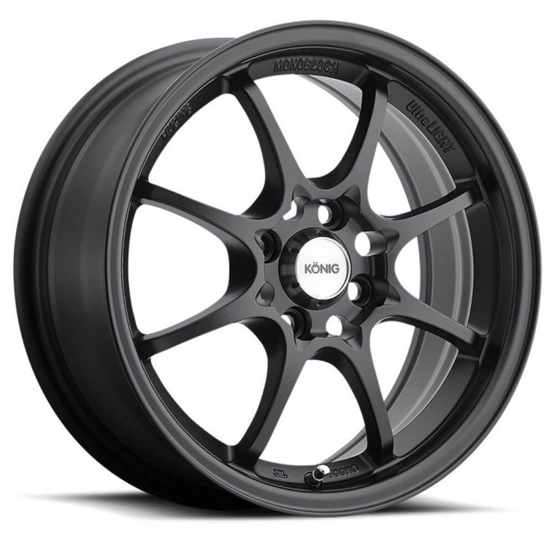 Konig Helium 15x6.5 ET40 4x100 Noir Plat