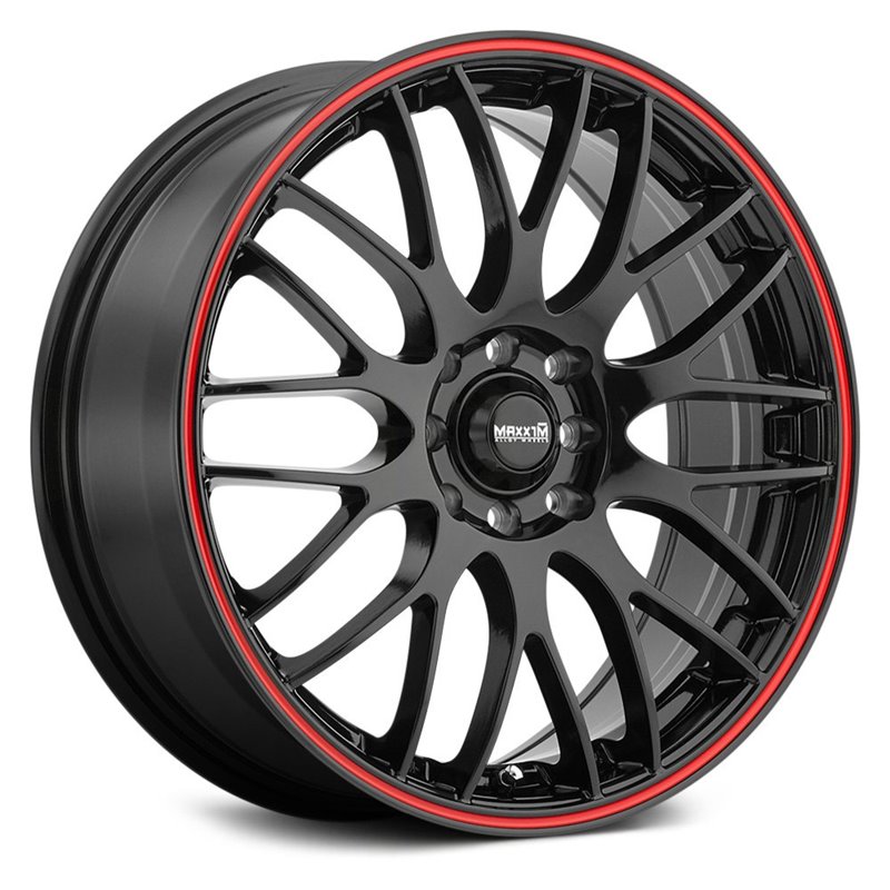 Konig Maxxim Maze 17x7.0 ET40 10x110/10x115 Noir/Bande Rouge