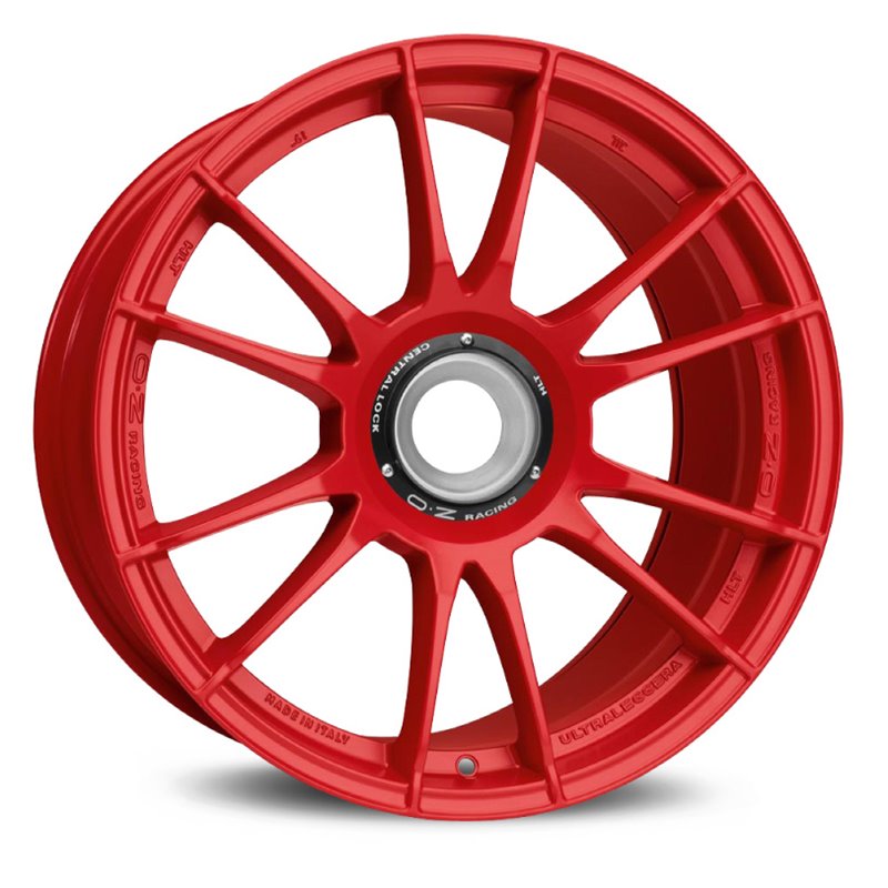 OZ Ultraleggera HLT 19x8.5" Ecrou Central ET53. Rouge Mat