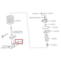 Vis réglage Carrossage SUBARU