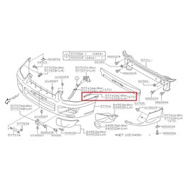Agrafe Rajout de Pare Choc avant STI 2003-2005
