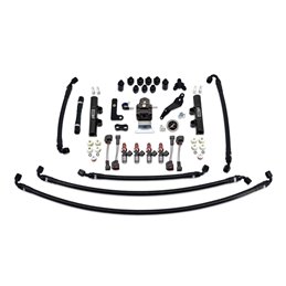 IAG PTFE Fuel System Kit with Injectors, Lines, FPR, Fuel Rails for 2008-14 WRX (Black/1300cc).