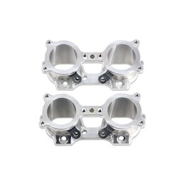 IAG V2 CNC Top Feed TGV Housings for 2002-14 Subaru WRX, 07-20 Subaru STI, 07-12 LGT, 06-13 FXT (Silver).