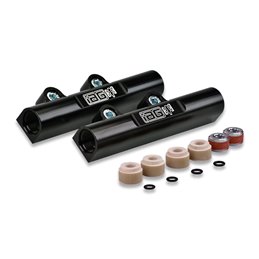 IAG Top Feed Conversion Kit - V2 Silver TGV, Black Rails, Custom Lines for Aeromotive FPR (04-06 STI, 04-05 FXT).