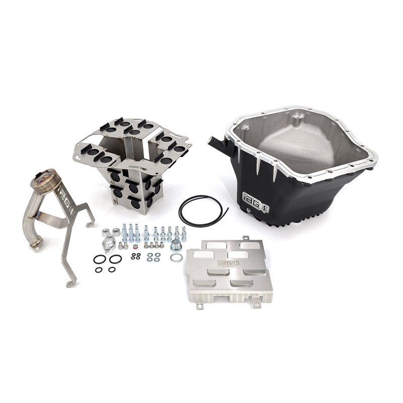 IAG EJ Competition Series Oil Pan Package (Black Pan / Pickup / Comp Baffle / Windage Tray) for WRX, STI, Legacy GT, Forester XT