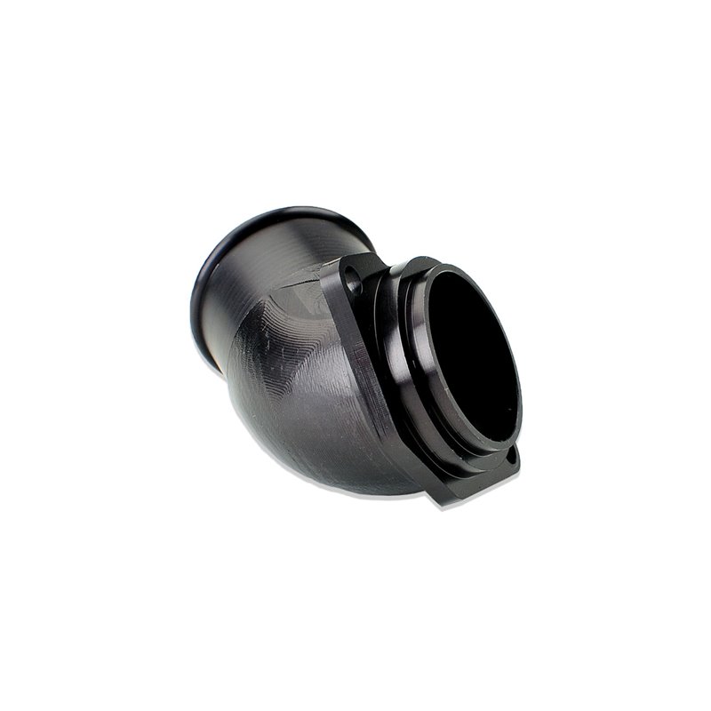 IAG Replacement Blow Off Valve Elbow for 2002-07 WRX, 2004-21 STI (Black Finish).