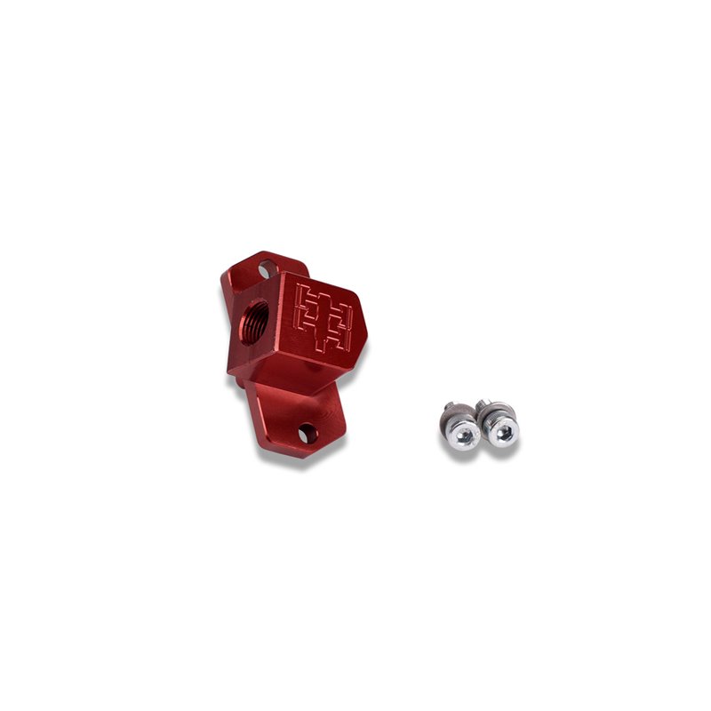 IAG MAP Sensor Adapter for 2002-07 Subaru WRX, 04-21 STI, 04-08 Forester XT - (Red Finish).