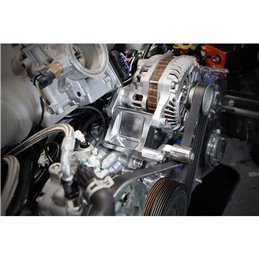 IAG V2 Alternator Relocation Kit for Reversed Intake Manifold 02-14 WRX, 04-21 STI, FXT, LGT, EJ20, EJ25 with Power Steering.