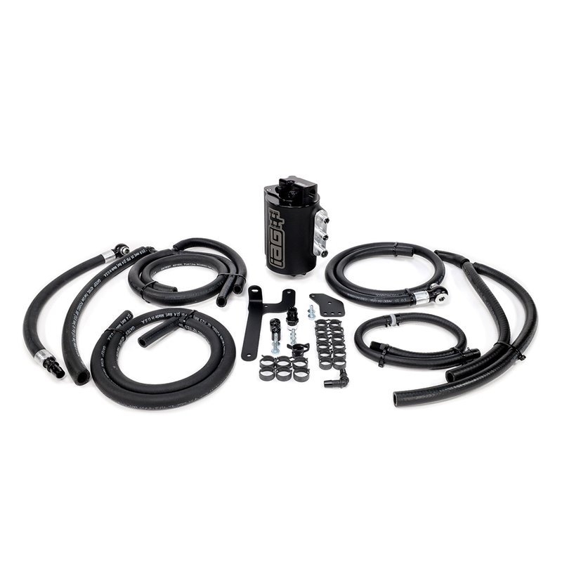 IAG V3 Street Series Air / Oil Separator (AOS) for 2015-21 Subaru WRX - Black Finish