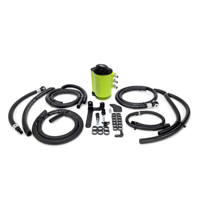 IAG V3 Street Series Air / Oil Separator (AOS) for 2015-21 Subaru WRX - Neon Yellow