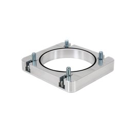 IAG Big Bore 76mm Throttle Body Adapter for Process West Intake Manifold (Silver Finish).