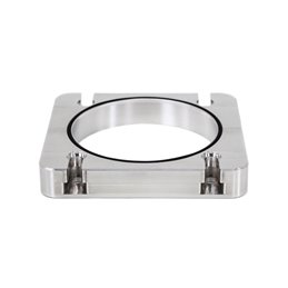 IAG Big Bore 76mm Throttle Body Adapter for Process West Intake Manifold (Silver Finish).