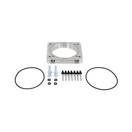 IAG Big Bore 76mm Throttle Body Adapter for Process West Intake Manifold (Silver Finish).
