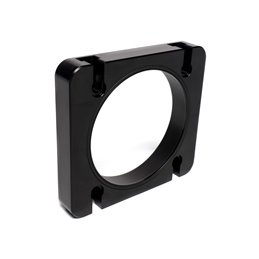 IAG Big Bore 76mm Throttle Body Adapter for Process West Intake Manifold; Black Finish.