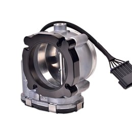 IAG Bosch 82mm Throttle Body & Adapter Package for Subaru STI Process West Intake Manifolds; Black Finish.