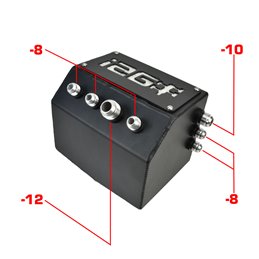 IAG Universal Drag Catch Can - Black Finish