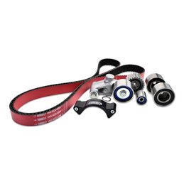 IAG Timing Belt Kit with IAG Red Racing Belt, Timing Guide, Idlers & Tensioner for 02-14 WRX, 04-21 STI