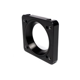 IAG Big Bore 76mm Throttle Body with Electronics and Adapter Package for OEM Subaru STI / Cosworth Intake Manifold; Black Finish