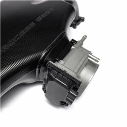 IAG Big Bore 76mm Throttle Body w/ Electronics & Black Adapter Package for Subaru STI Process West Intake Manifolds