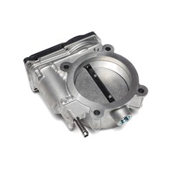IAG Big Bore 76mm Throttle Body with Electronics and Adapter Package for OEM Subaru STI / Cosworth Intake Manifold; Silver Finis