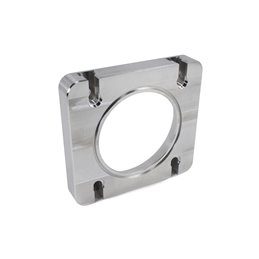 IAG Big Bore 76mm Throttle Body with Electronics and Adapter Package for OEM Subaru STI / Cosworth Intake Manifold; Silver Finis