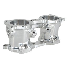 IAG V3 Top Feed TGV Housings with Butterfly Pass Thru (Silver) (06-14 WRX, 07+ STI, 07-12 LGT, 09-13 FXT)