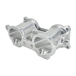 IAG V3 Top Feed TGV Housings with Butterfly Pass Thru (Silver) (06-14 WRX, 07+ STI, 07-12 LGT, 09-13 FXT)