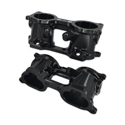 IAG V3 Top Feed TGV Housings with Butterfly Pass Thru (Black) (06-14 WRX, 07+ STI, 07-12 LGT, 09-13 FXT)