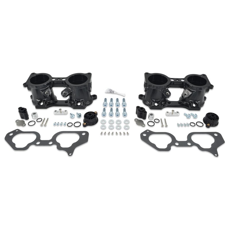 IAG V3 Top Feed TGV Housings with Butterfly Pass Thru (Black) (06-14 WRX, 07+ STI, 07-12 Legacy GT, 09-13 Forester XT)