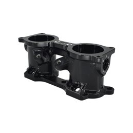 IAG V3 Top Feed TGV Housings with Butterfly Pass Thru (Black) (06-14 WRX, 07+ STI, 07-12 LGT, 09-13 FXT)