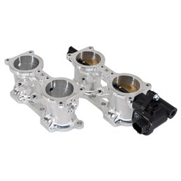 IAG V3 Top Feed TGV Housings with Butterfly Pass Thru (Black) (06-14 WRX, 07+ STI, 07-12 LGT, 09-13 FXT)