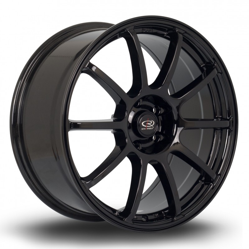 Rota Force 18x8.5" 5x112 ET45, Noir Brillant