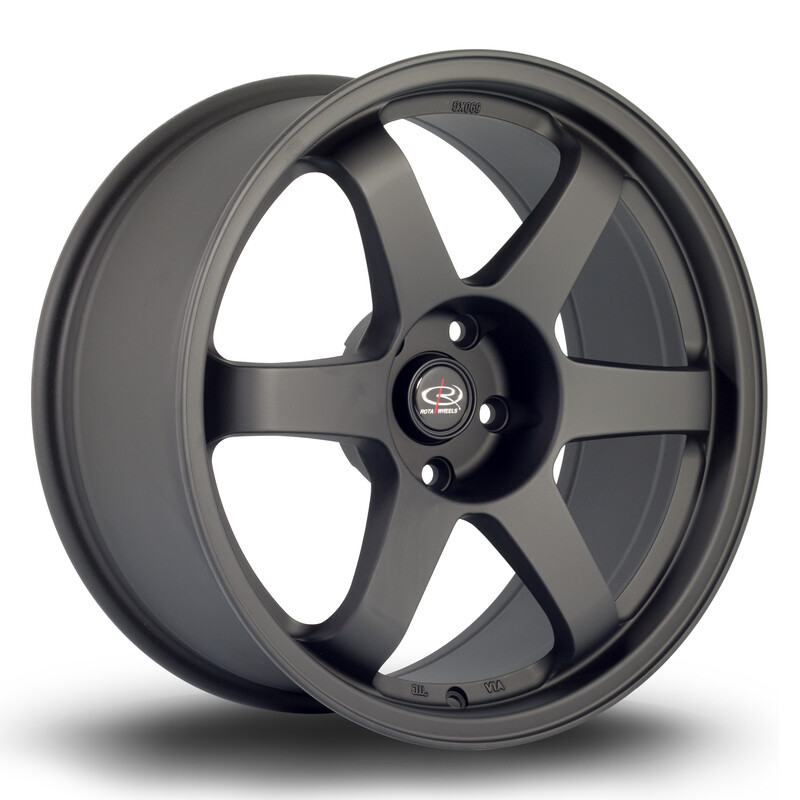 Rota Grid 18x8.5" 5x112 ET44, Noir Satiné