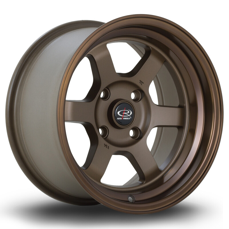 Rota Grid V 15x8" 4x114.3 ET0, Bronze