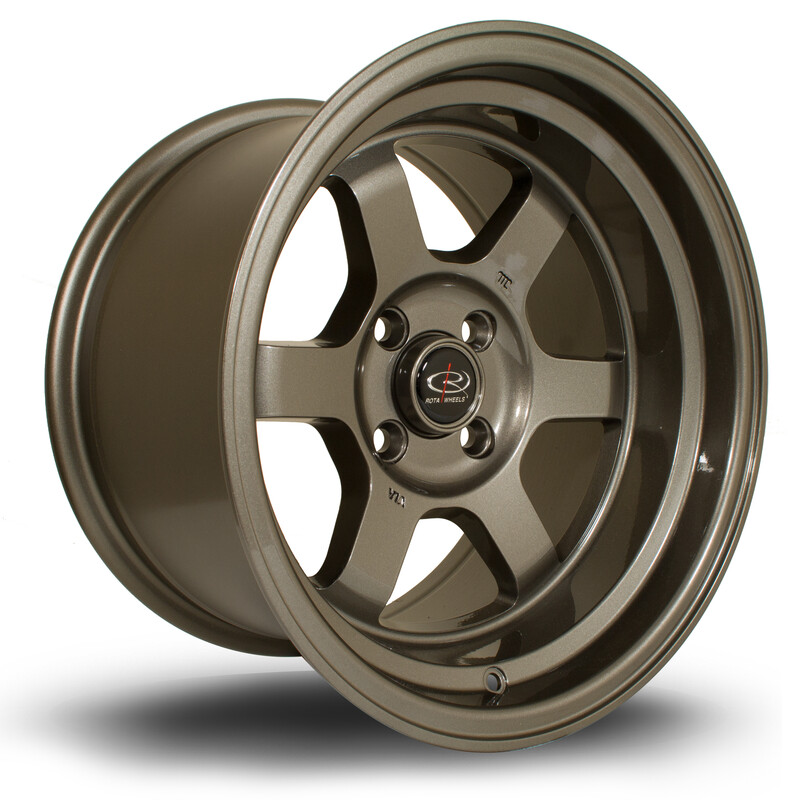 Rota Grid V 15x9" 4x114.3 ET0, Bronze Mat (AE86)